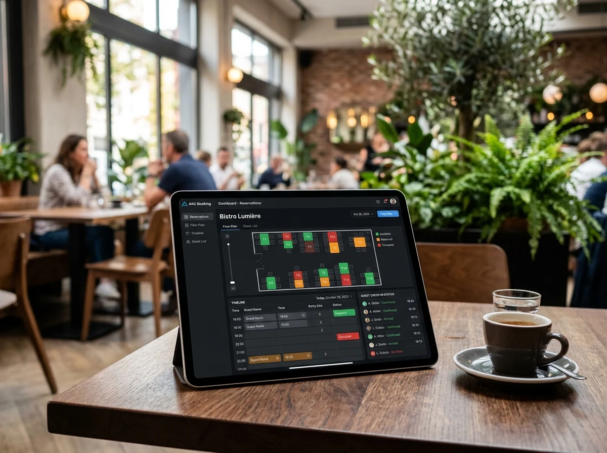 ARC Booking Tablet Mockup